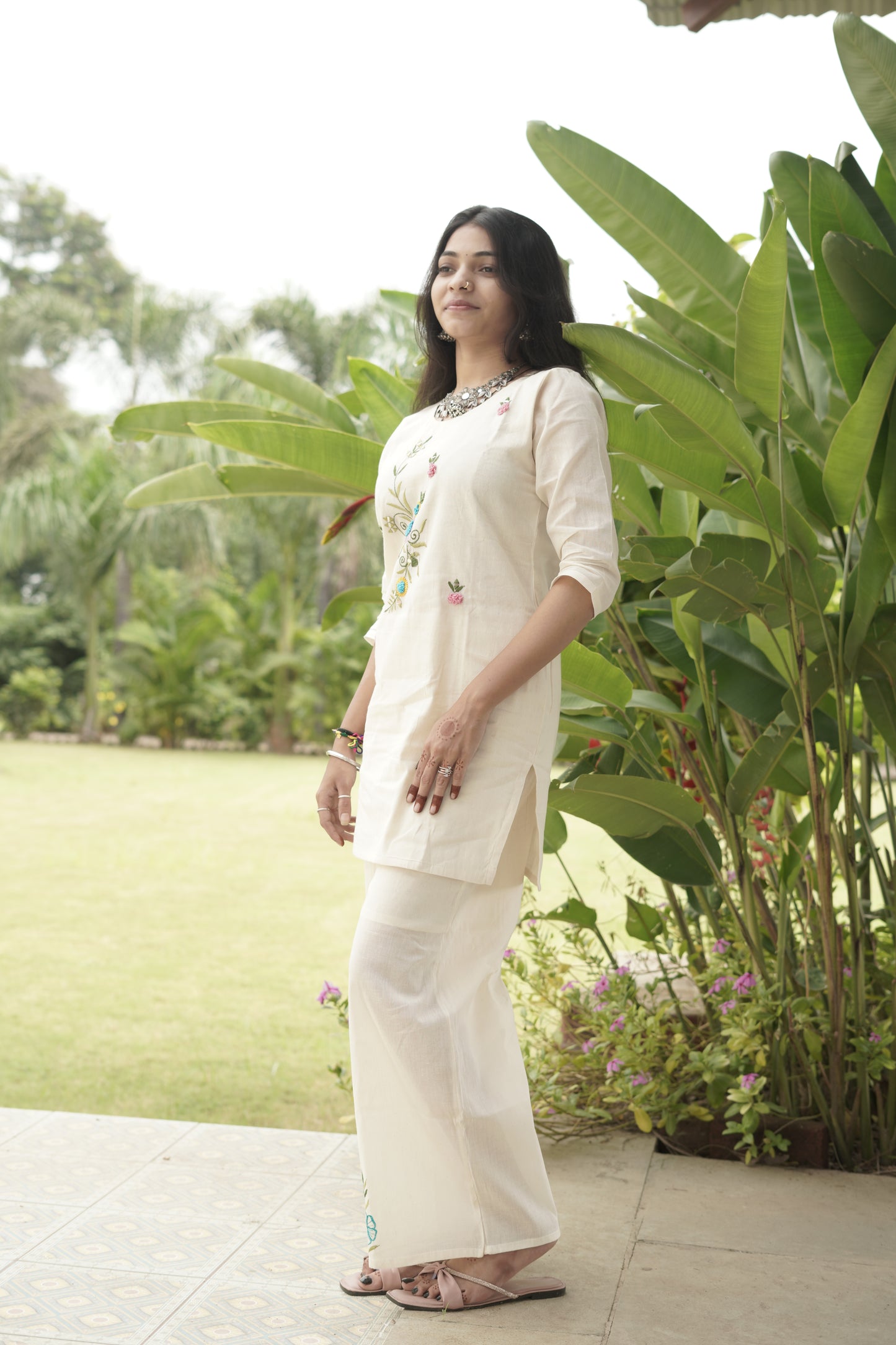 Summer Breeze Embroidered Co-ord Set