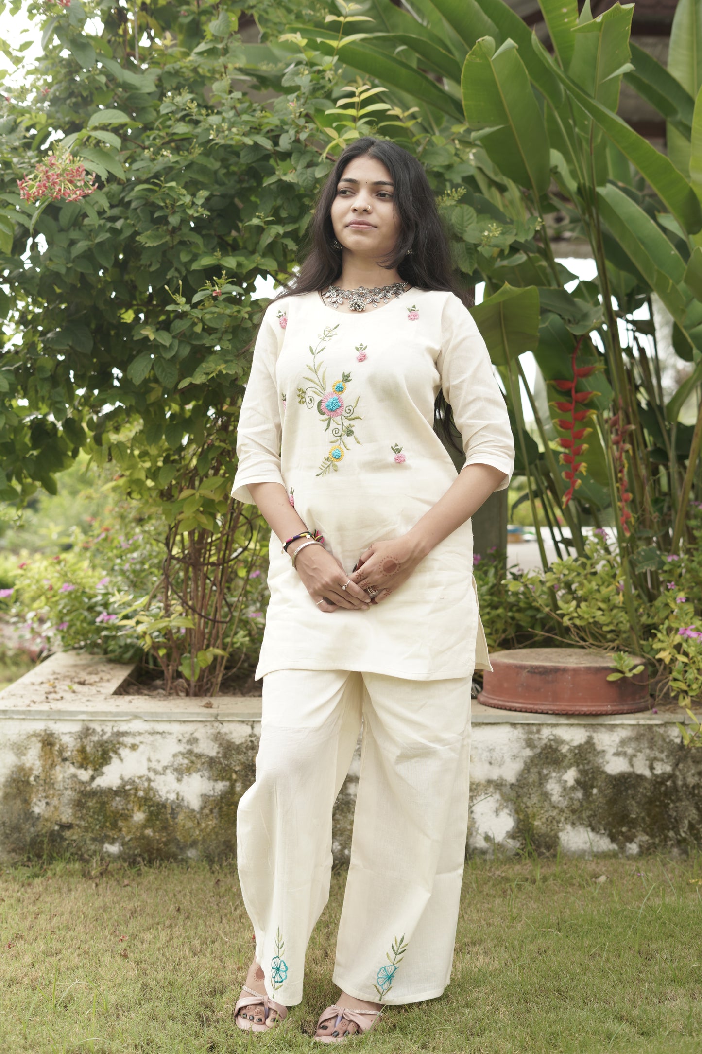 Summer Breeze Embroidered Co-ord Set